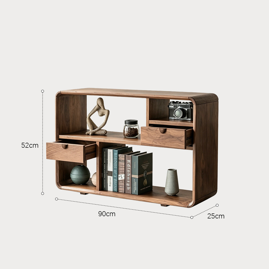 Angus Walnut Wood Console Table