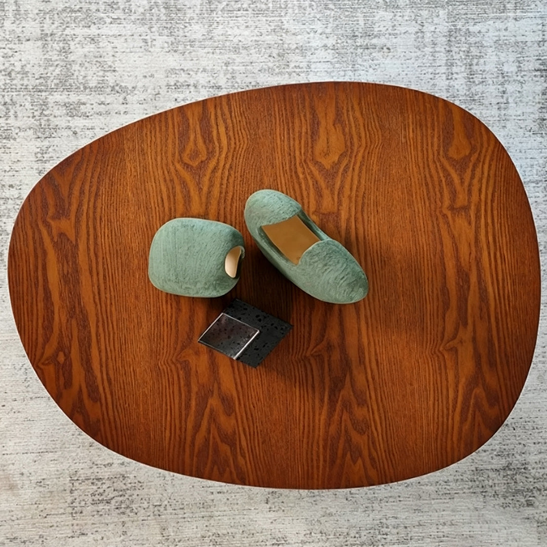 Laird Walnut Round Coffee Table