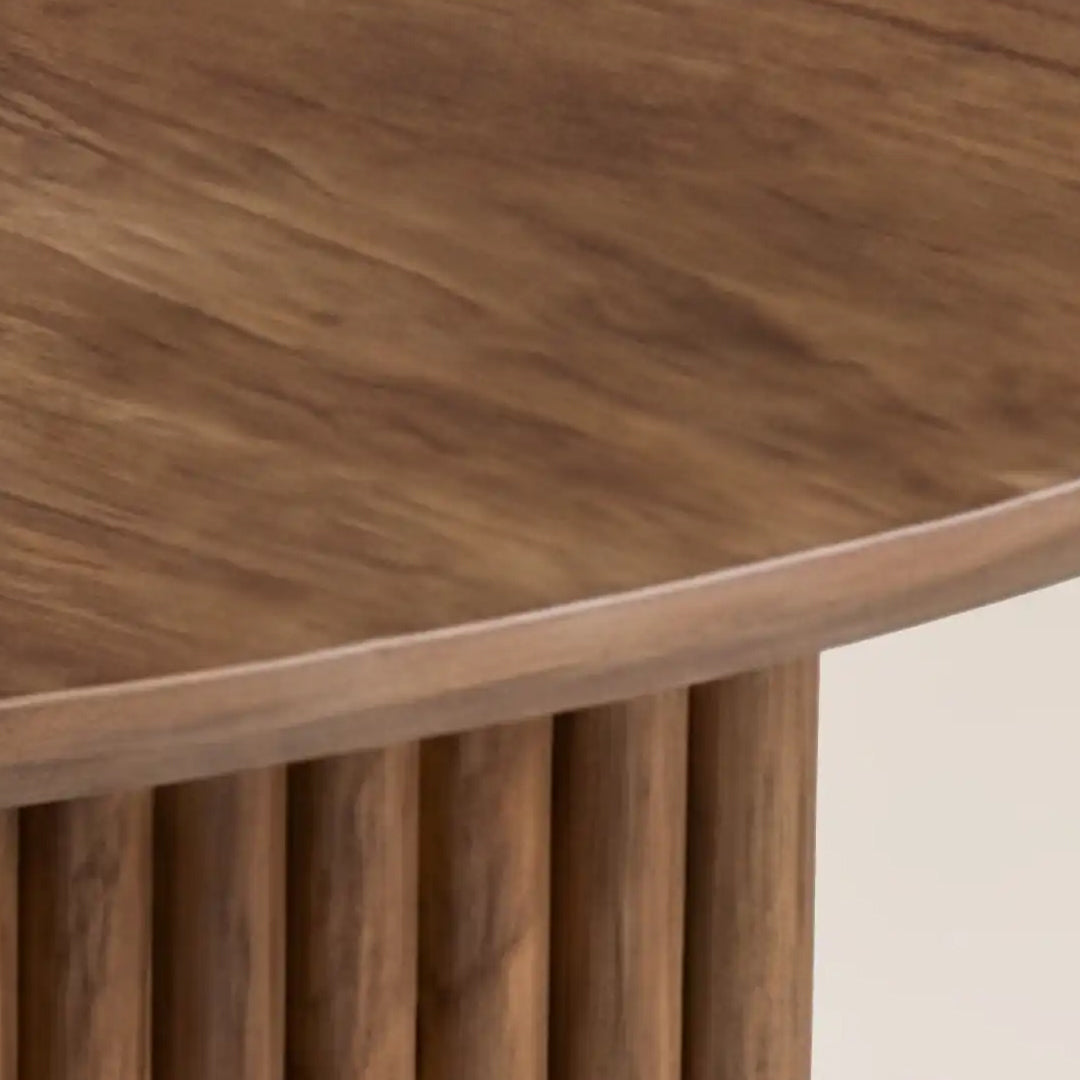 Margot Walnut Round Dining Table