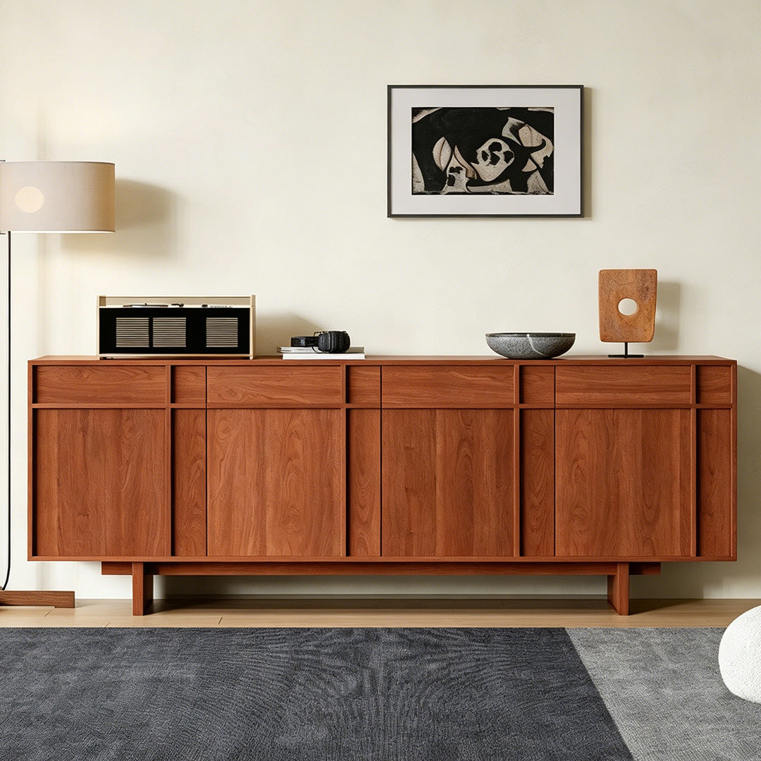 Rhys Walnut Wood Sideboard