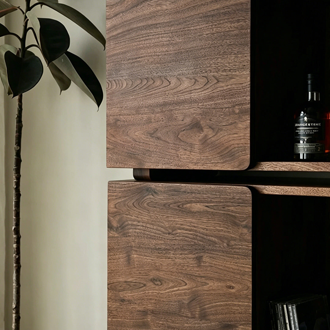 Atticus Walnut Modular Storage Cabinet