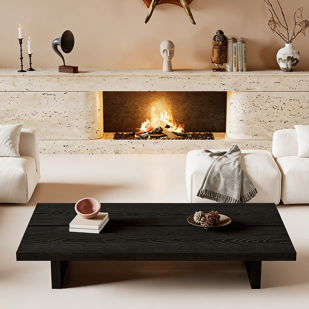 Christoper Charcoal Wood Coffee Table