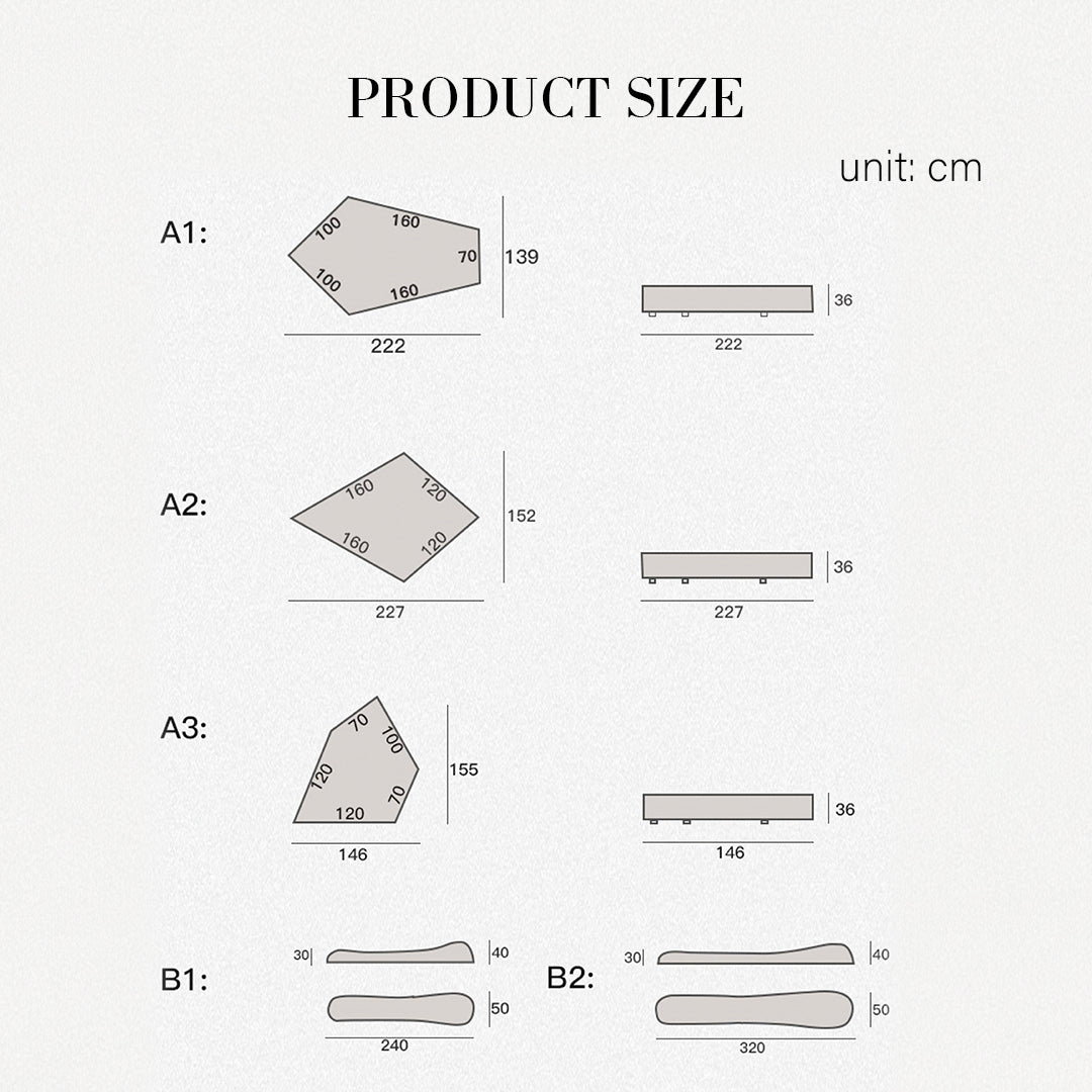 Lumi Modular Cloud Three Seater Sofa-Weilai Concept