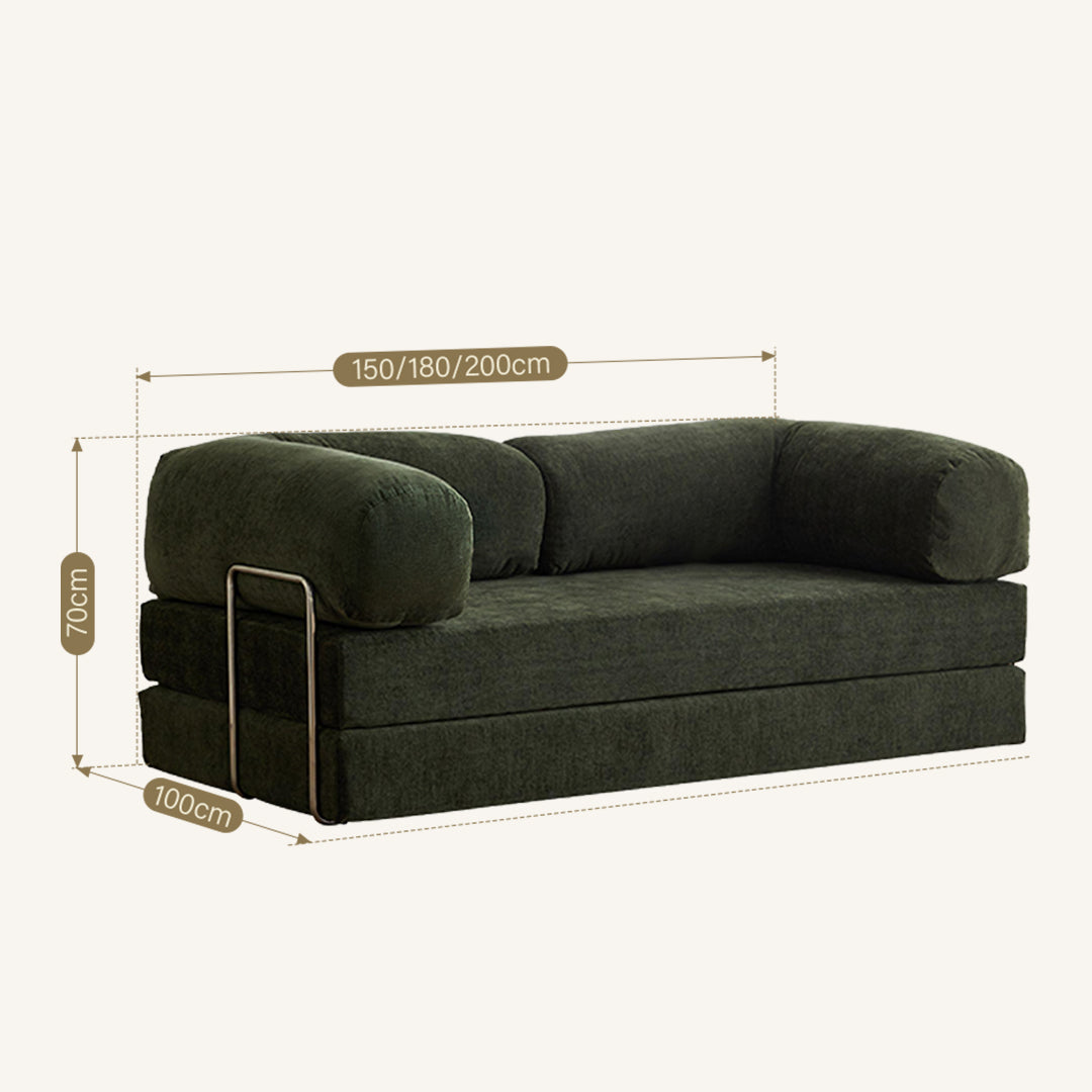 Yamada Foldable Lazy Sofa Bed, Corduroy