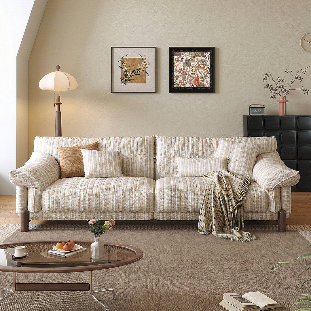 Eclat Two Seater Sofa, Linen or Chenille-Weilai Concept