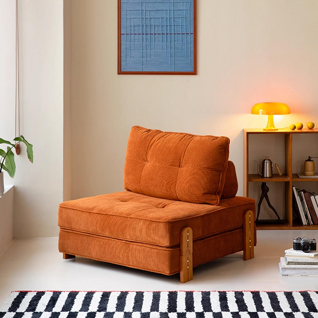 Salinas Lazy Sofa Bed, Single Sofa Bed, Corduroy with sofa.bed