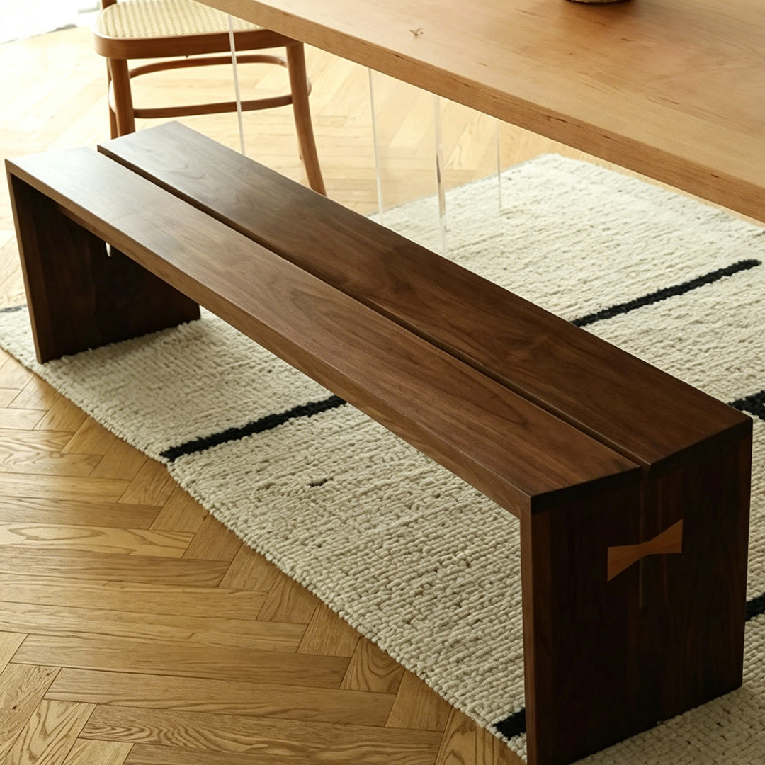Arlo Walnut Solid Wood Bench