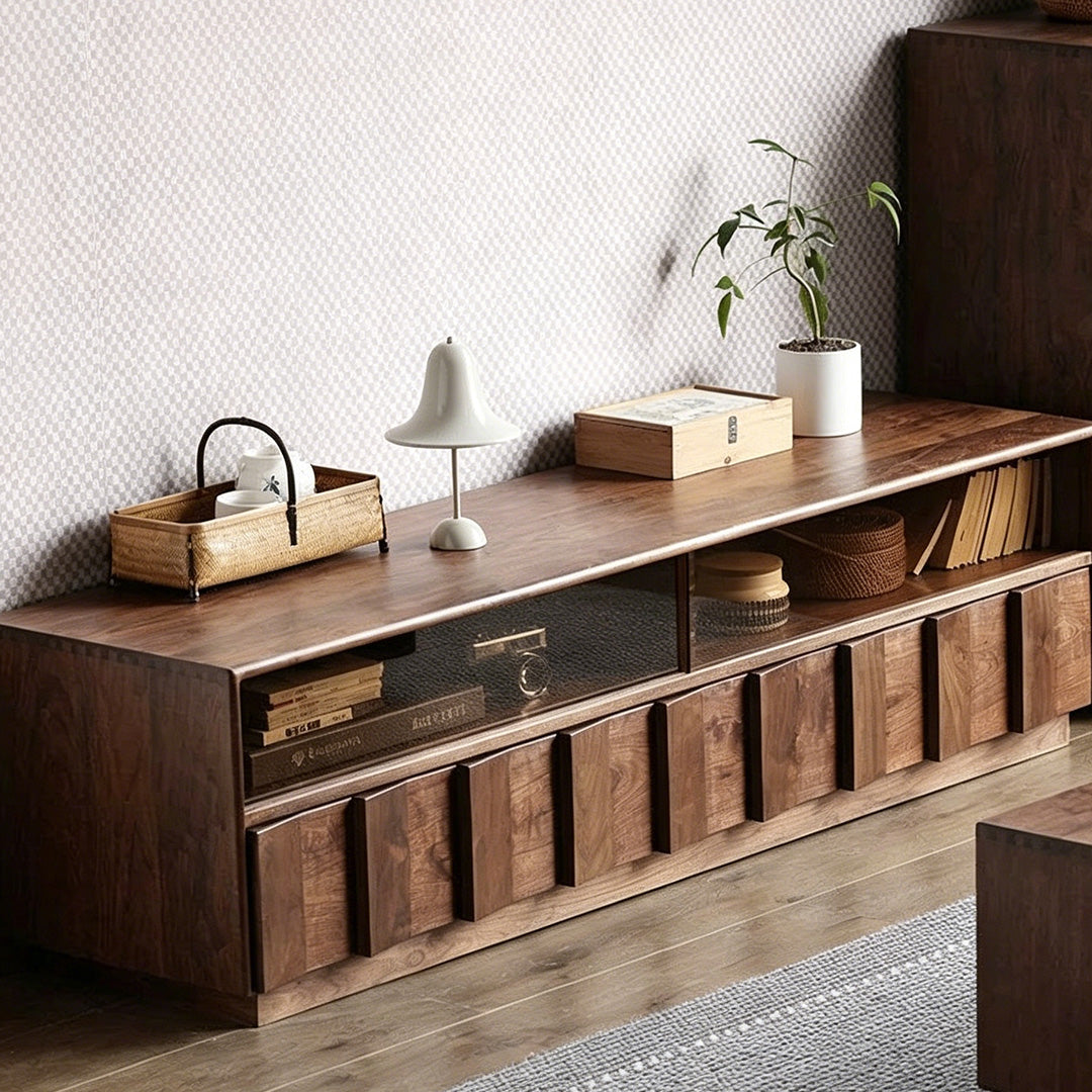 Timothy Walnut Wood Media Console