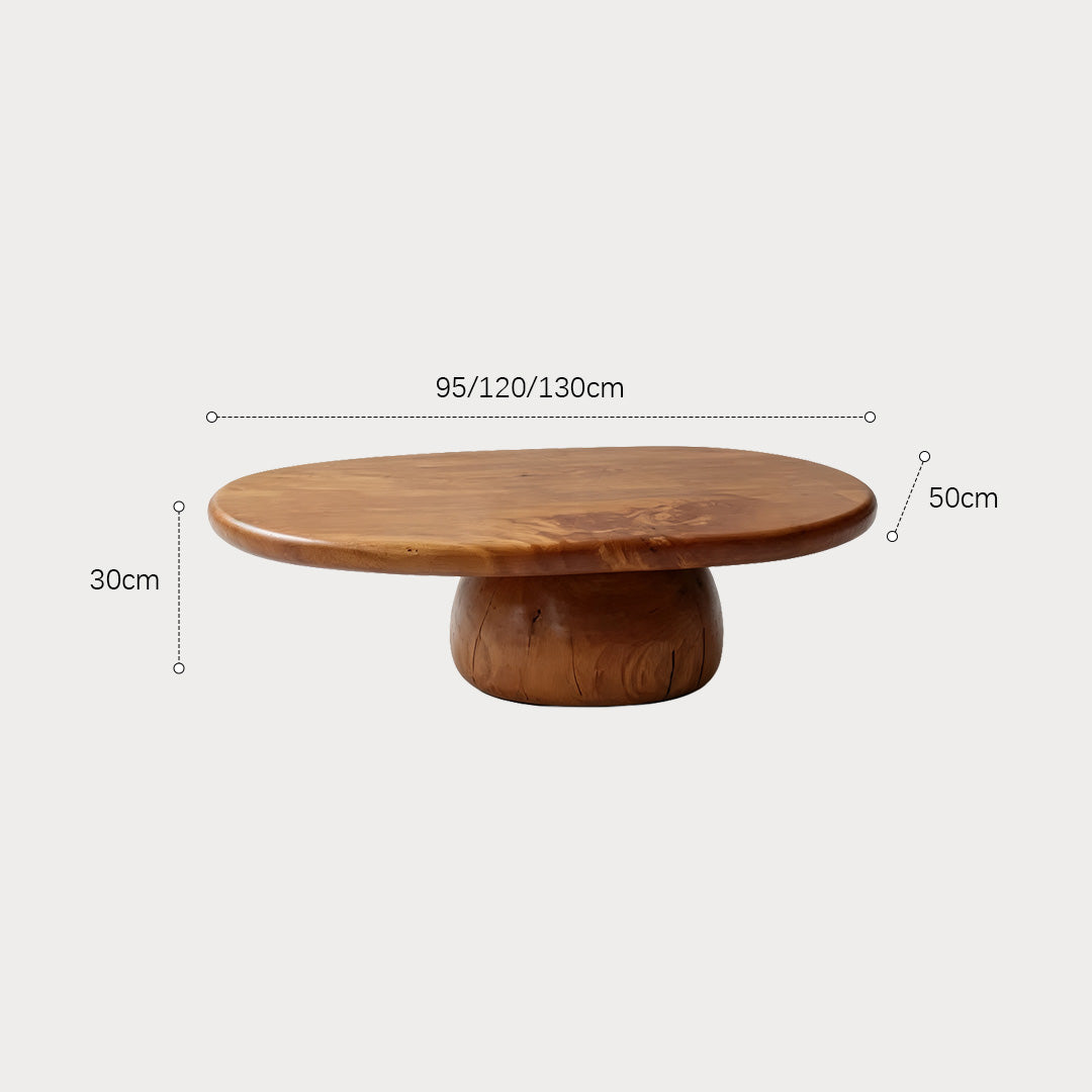 Jace Natural Wood Sculptural Coffee Table