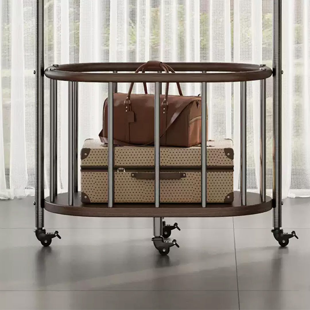 Darven Bronze Metal And Wood Garment Rack
