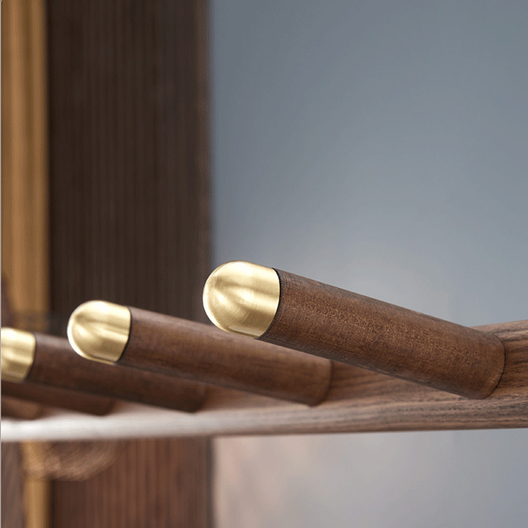 Elias Walnut Hanging Clothes Rack