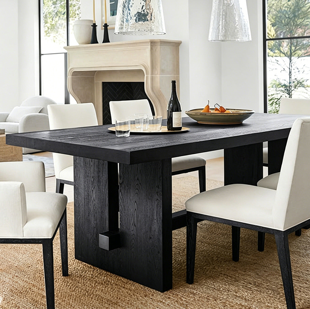 Declan Charcoal Oak Dining Table