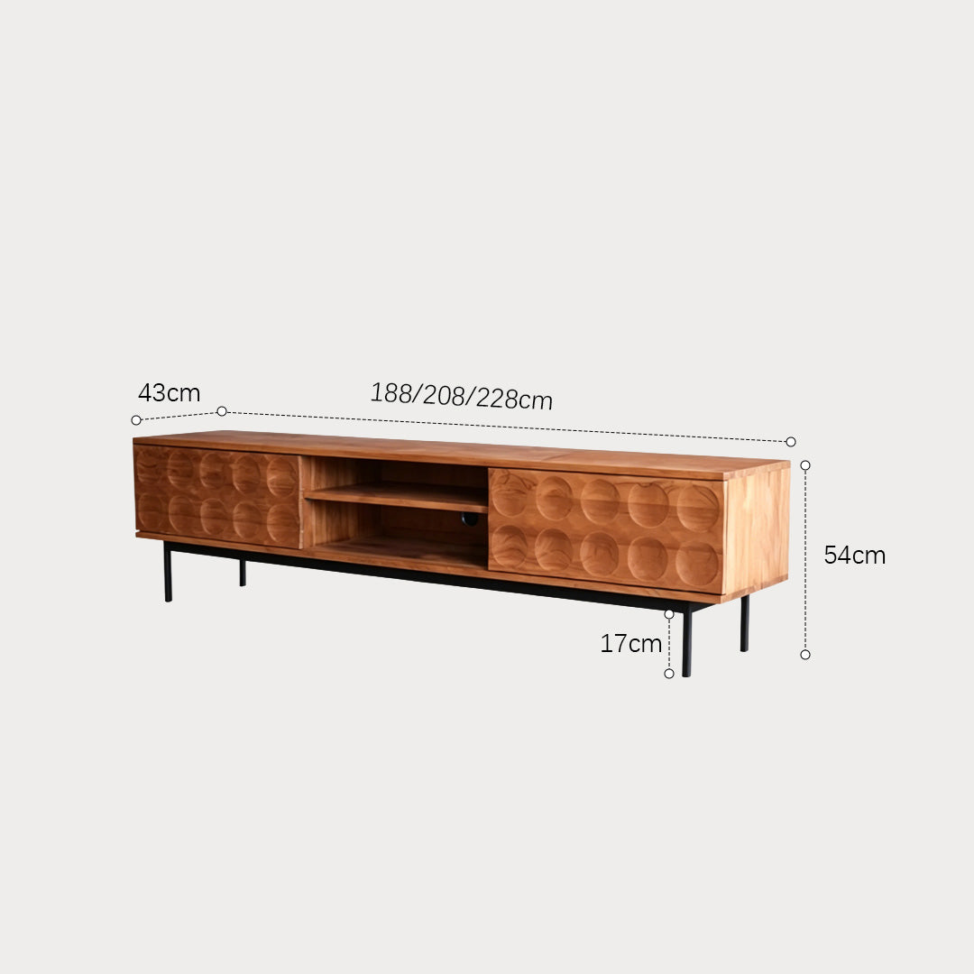 Jonah Brown Solid Wood TV Console