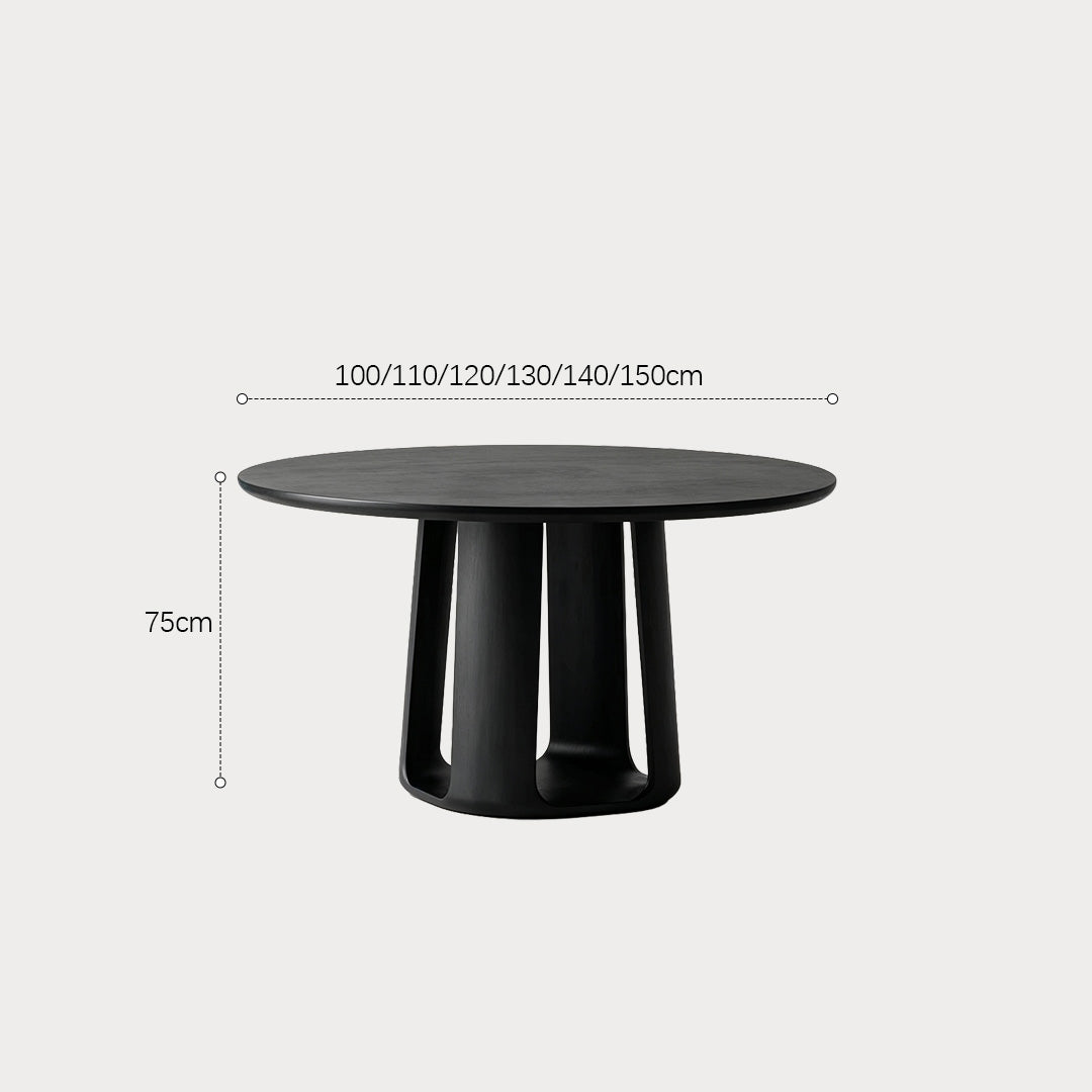 Landon round dining table diameter and height diagram