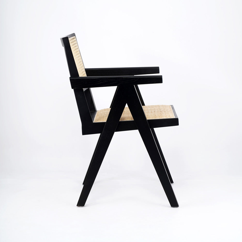 Durable Restaurant Chair Ash Wood Rattan Dinning Chairs Restaurant