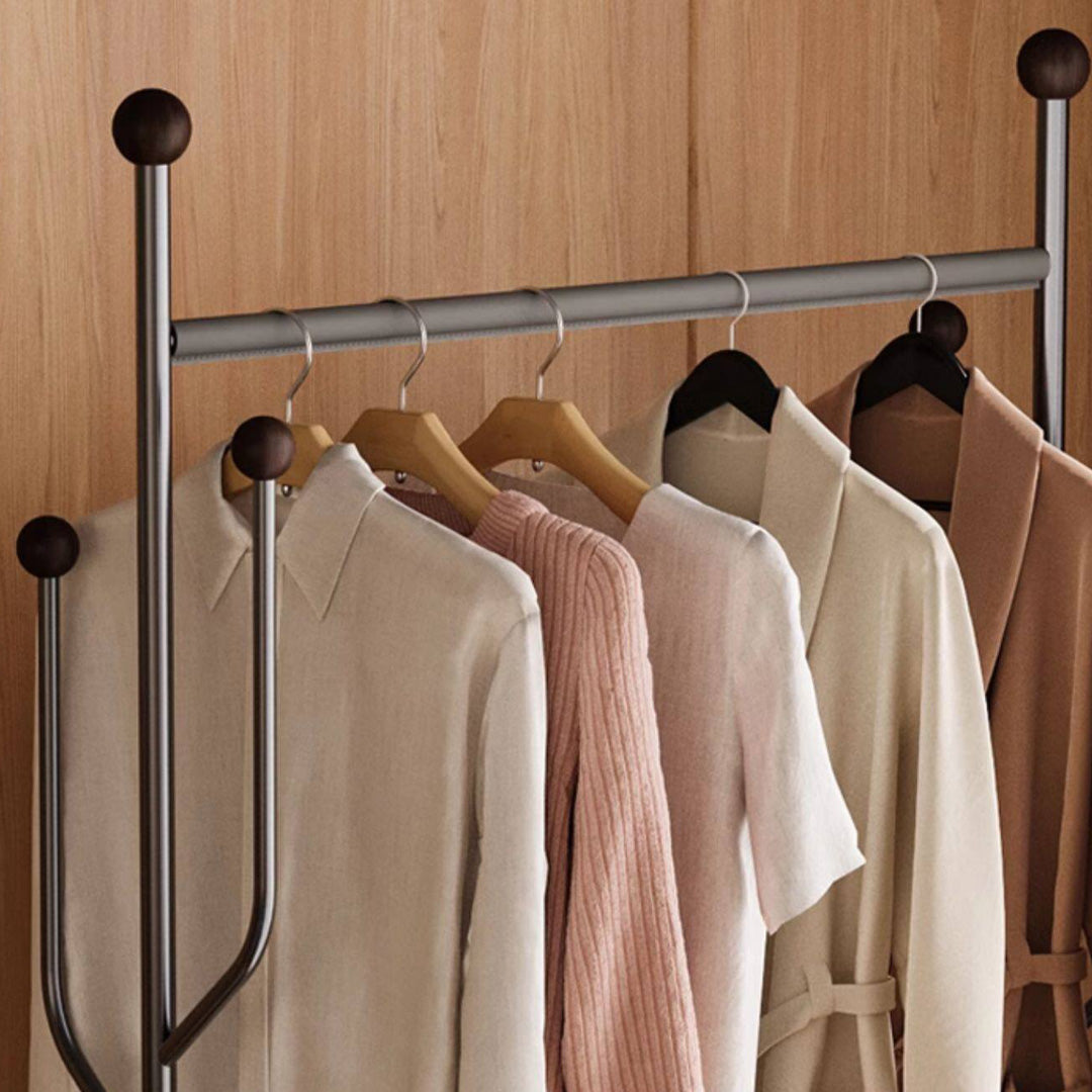 Fulbourn Bronze & Wood Freestanding Garment Rack