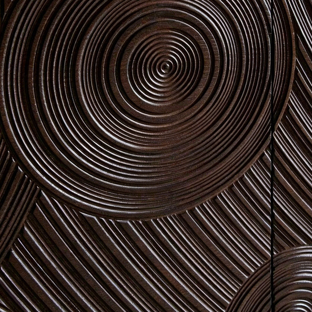 Sorelle Dark Wood Textured Sideboard