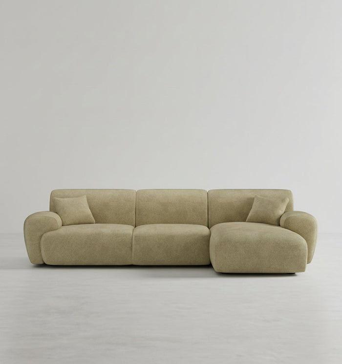 Khatri Three Seater Corner Sofa, Chenille - sofa corner bed