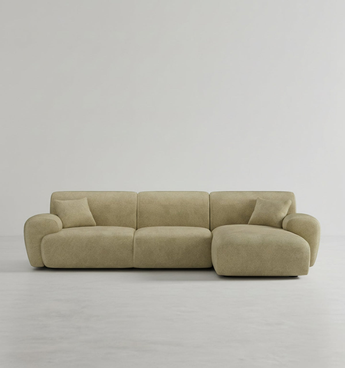 Khatri Three Seater Corner Sofa, Chenille - sofa corner bed