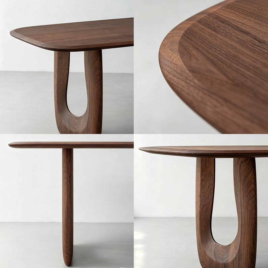 Keaton Walnut Wood Dining Table
