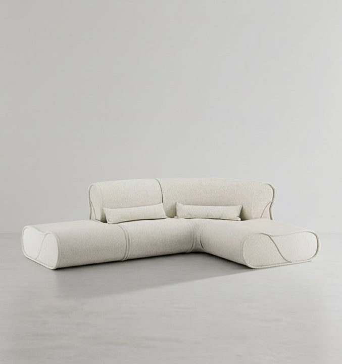 Shimizu Modular Three Seater Corner Sofa - used leather corner sofa