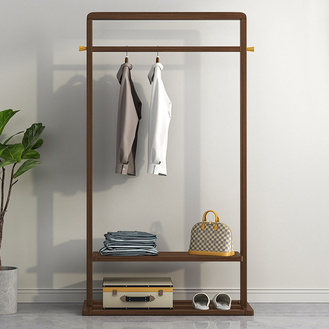 Odette Dark Wood Freestanding Garment Rack
