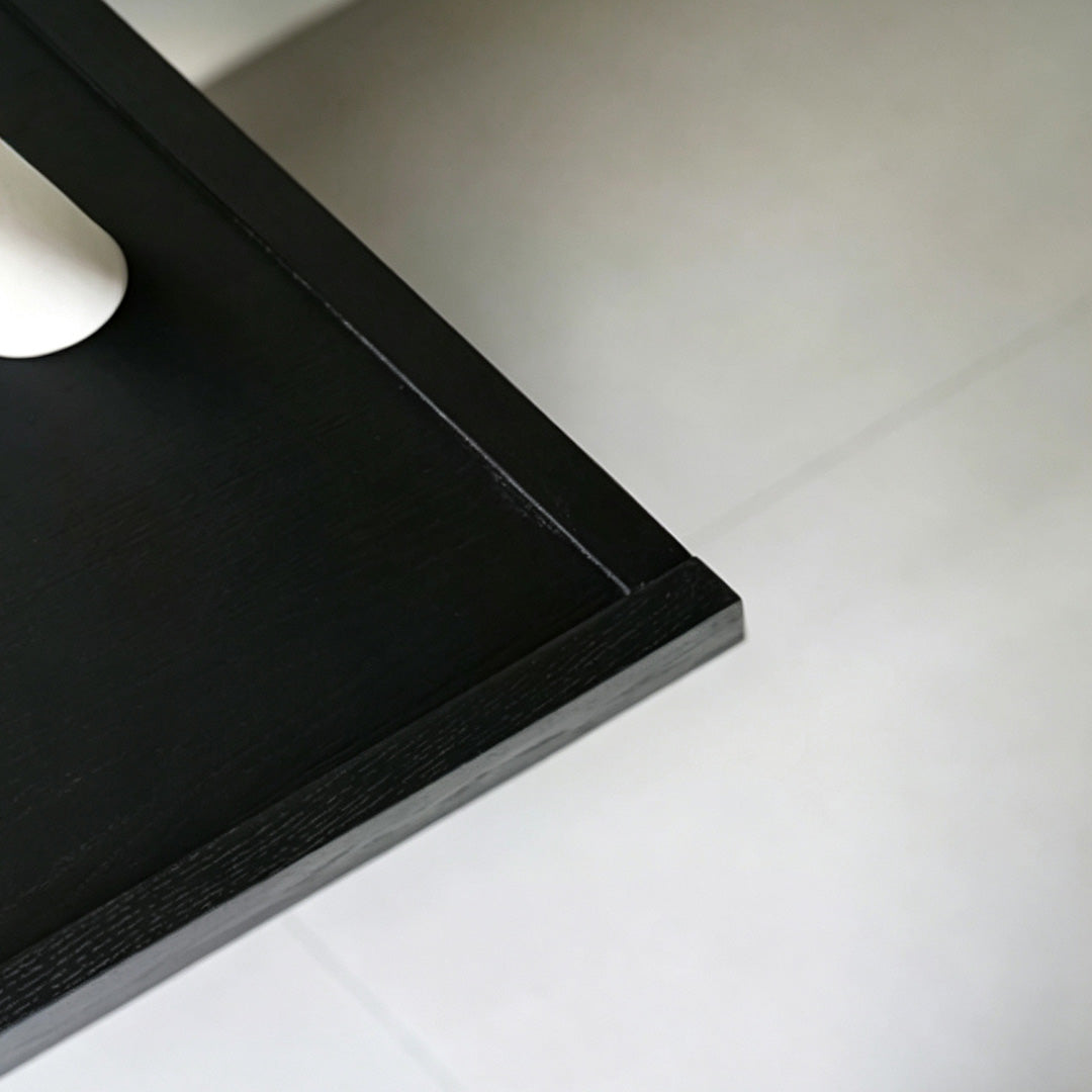 Elliot Black Oak Accent Side Table