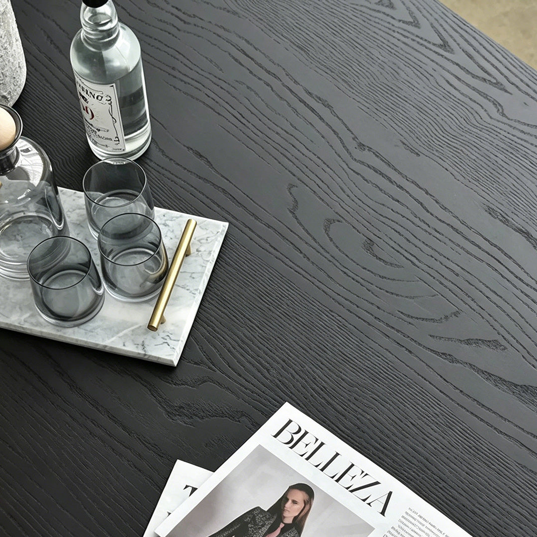 Curtis Matte Black Oval Dining Table