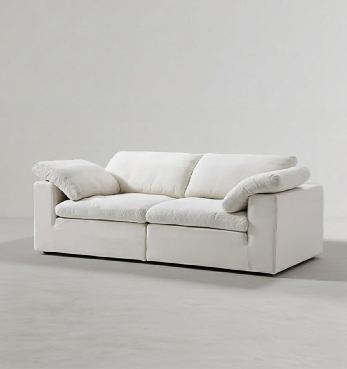 Farid Two Seater, Three Seater Sofa, Modular Sofa, White Linen-Weilai Concept