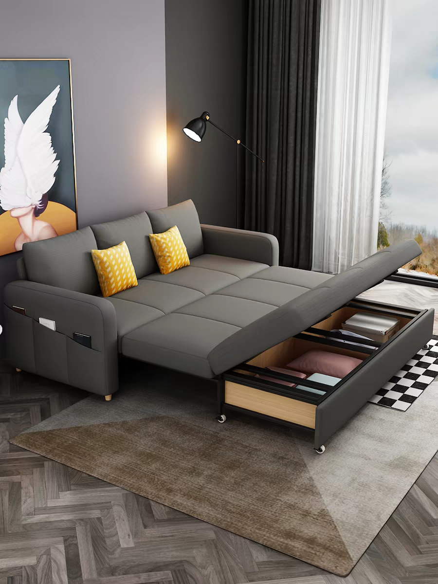 Modern Minimalist Style Multi-functional Foldable Sofa Bed
