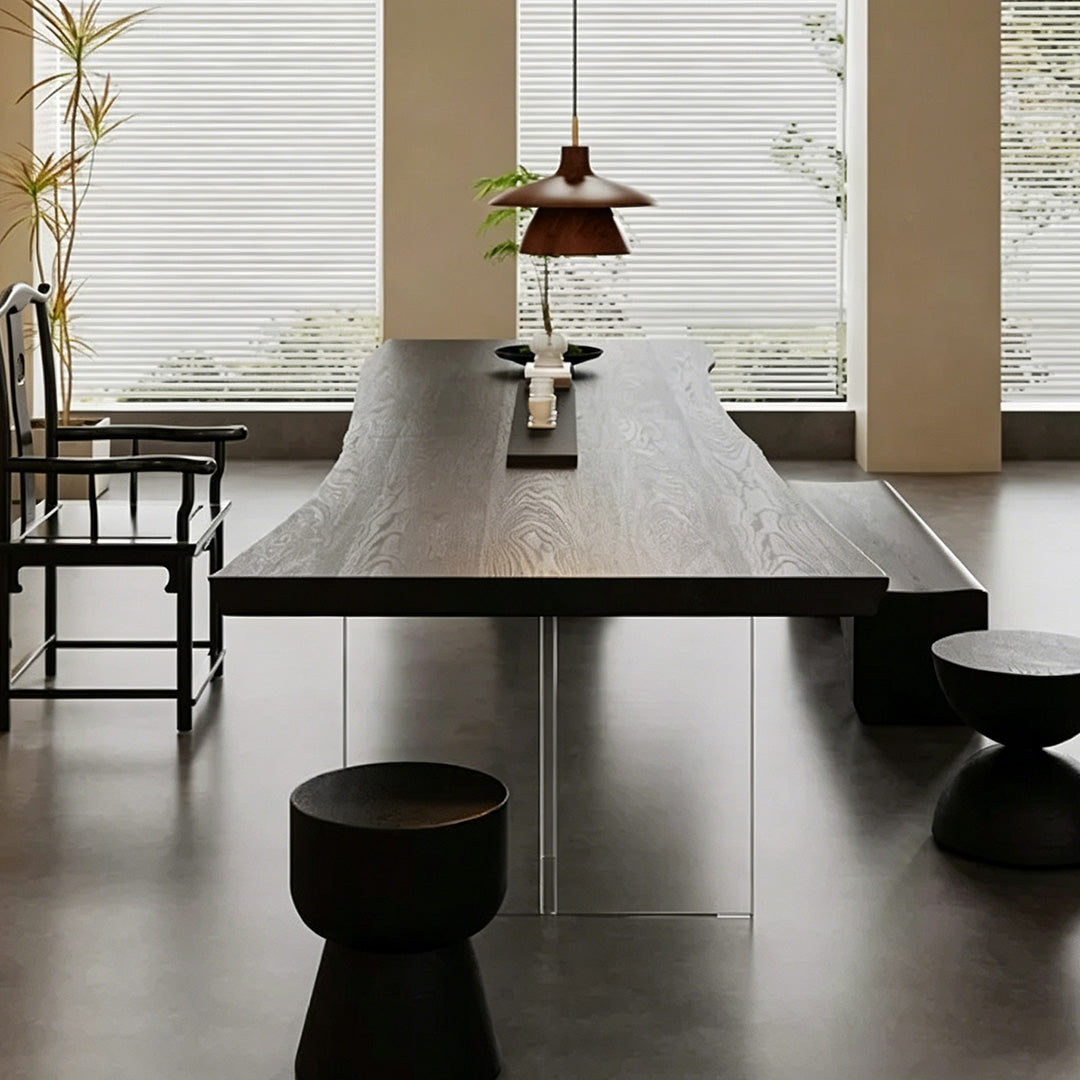 Bruce Ebony Live Edge Dining Table