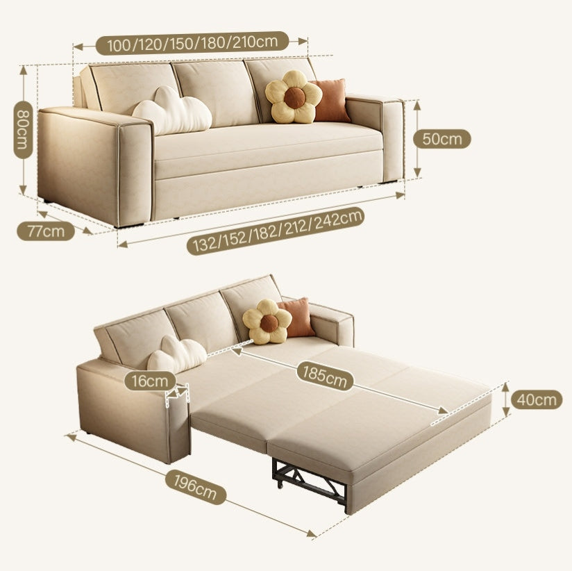 Modern Two Seater Sofa Bed For Minimalist Living Spaces