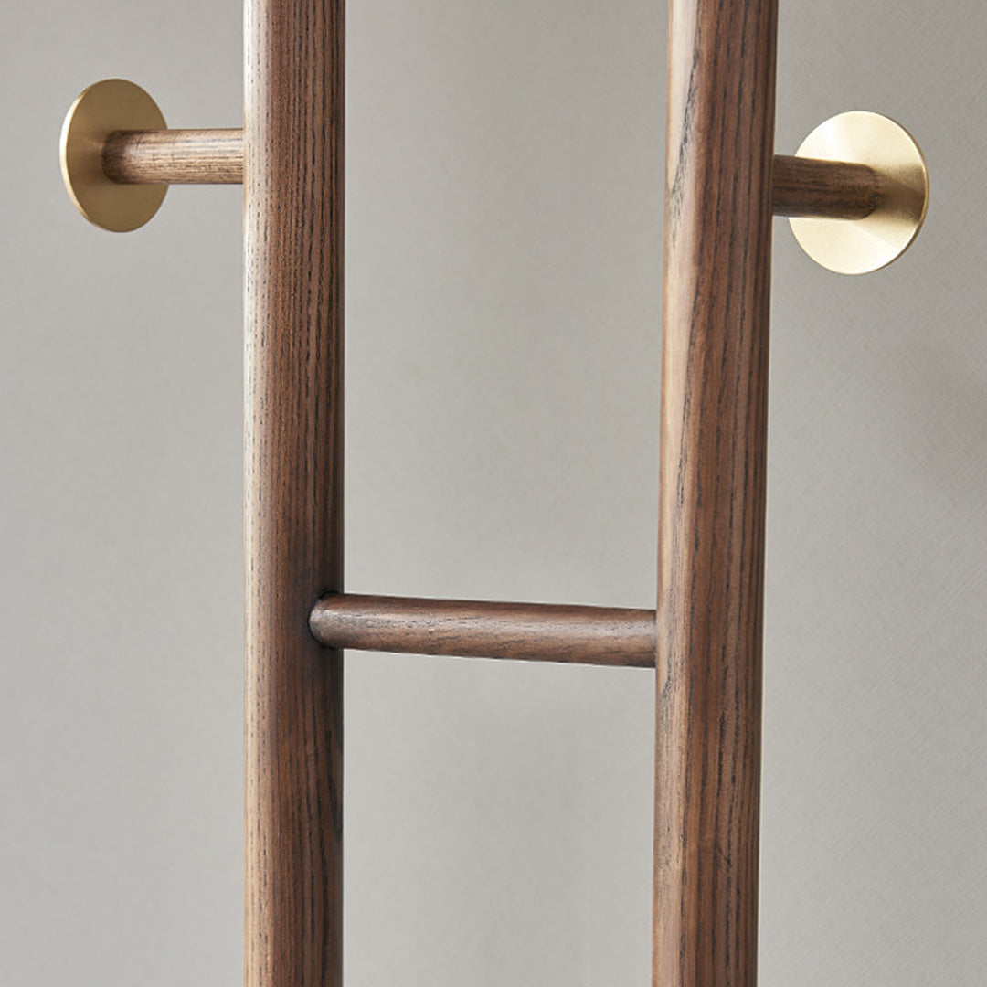 Hawthorne Walnut And Brass Coat Stand