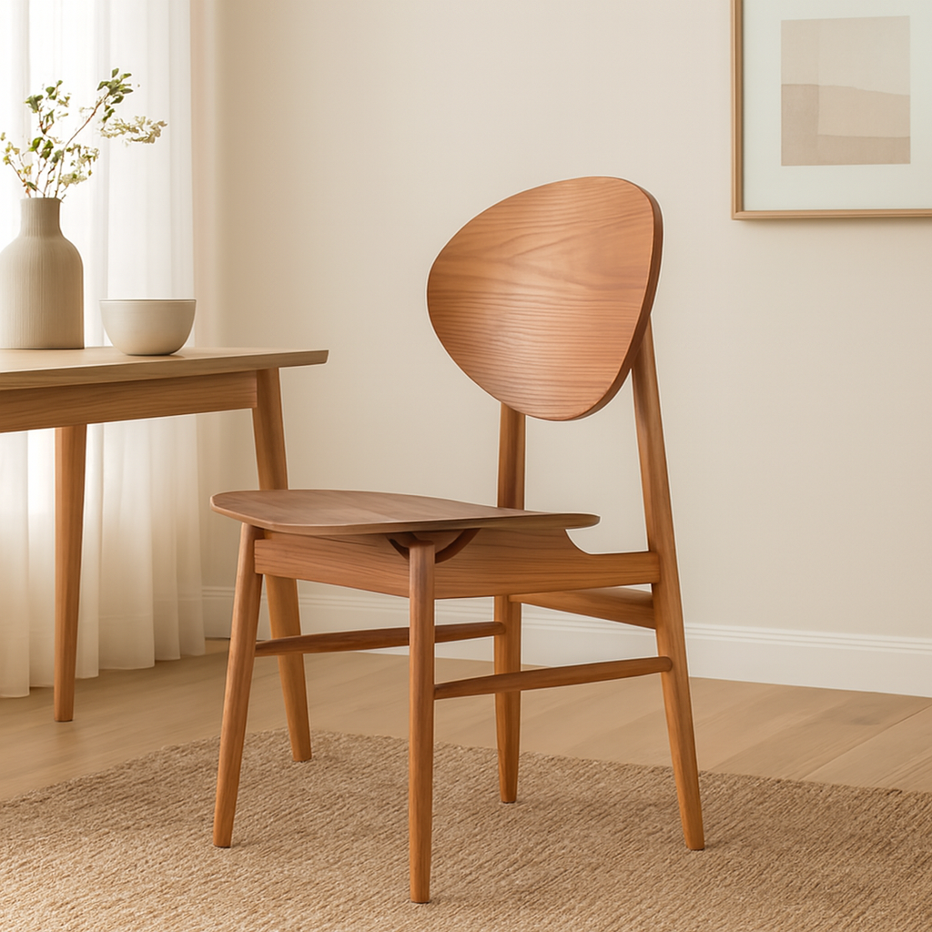 American Midcentur Modern Design Solid Walnut Dining Chair For Restaurant Living Room School Home Office Bathroom Use