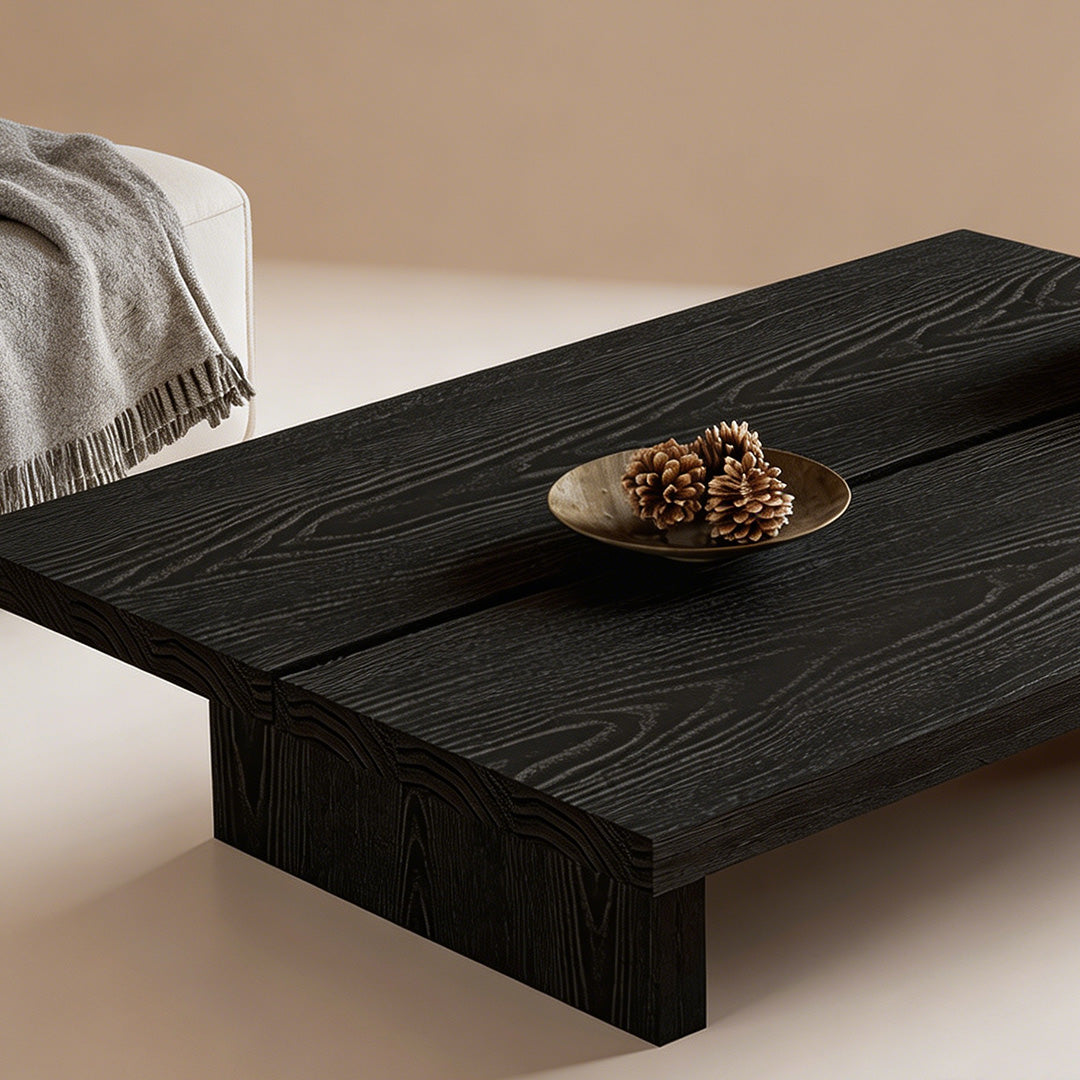 Christoper Charcoal Wood Coffee Table
