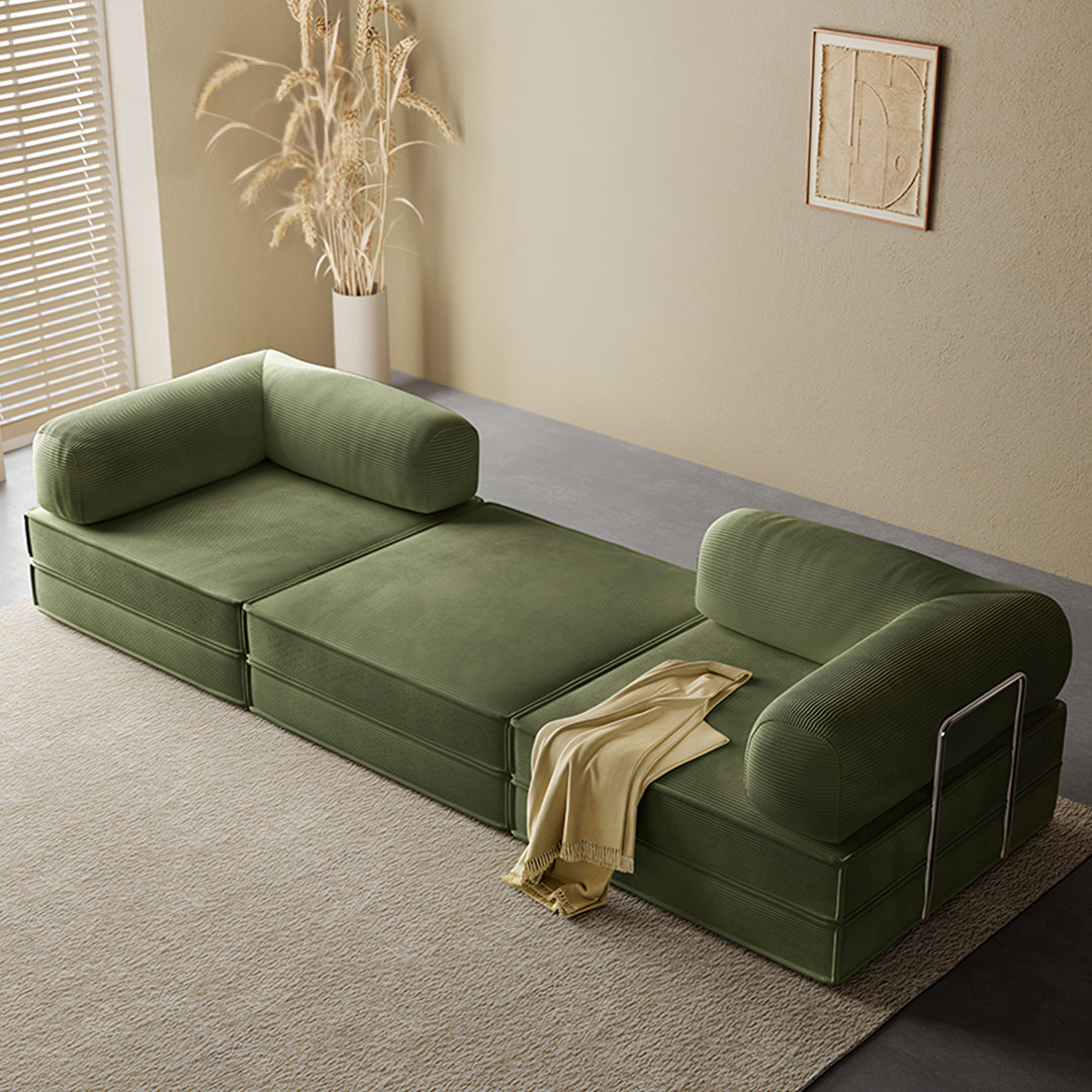 Van Buren Foldable Lazy Sofa Bed, Corduroy, product image