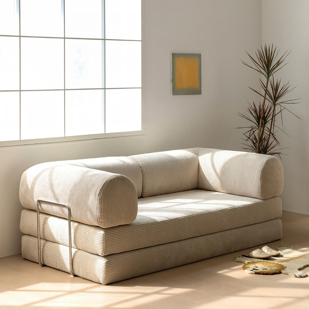 Bacardi Foldable Lazy Sofa Bed For Lounging, Corduroy