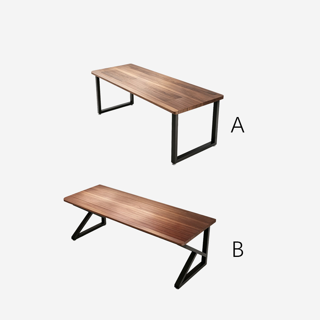 Hayden Walnut Finish Dual Monitor Desk