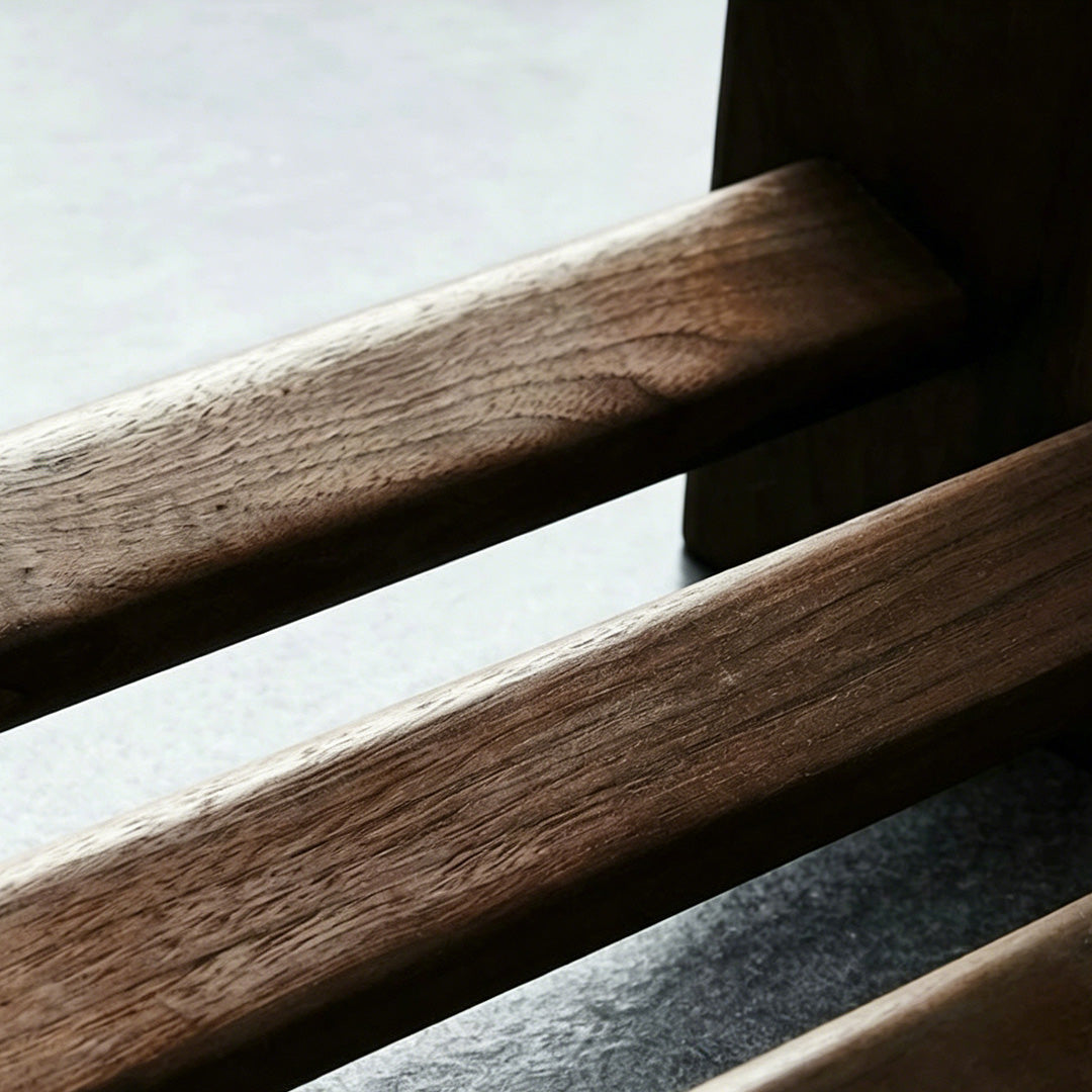 Beau Walnut Wood Storage Bench
