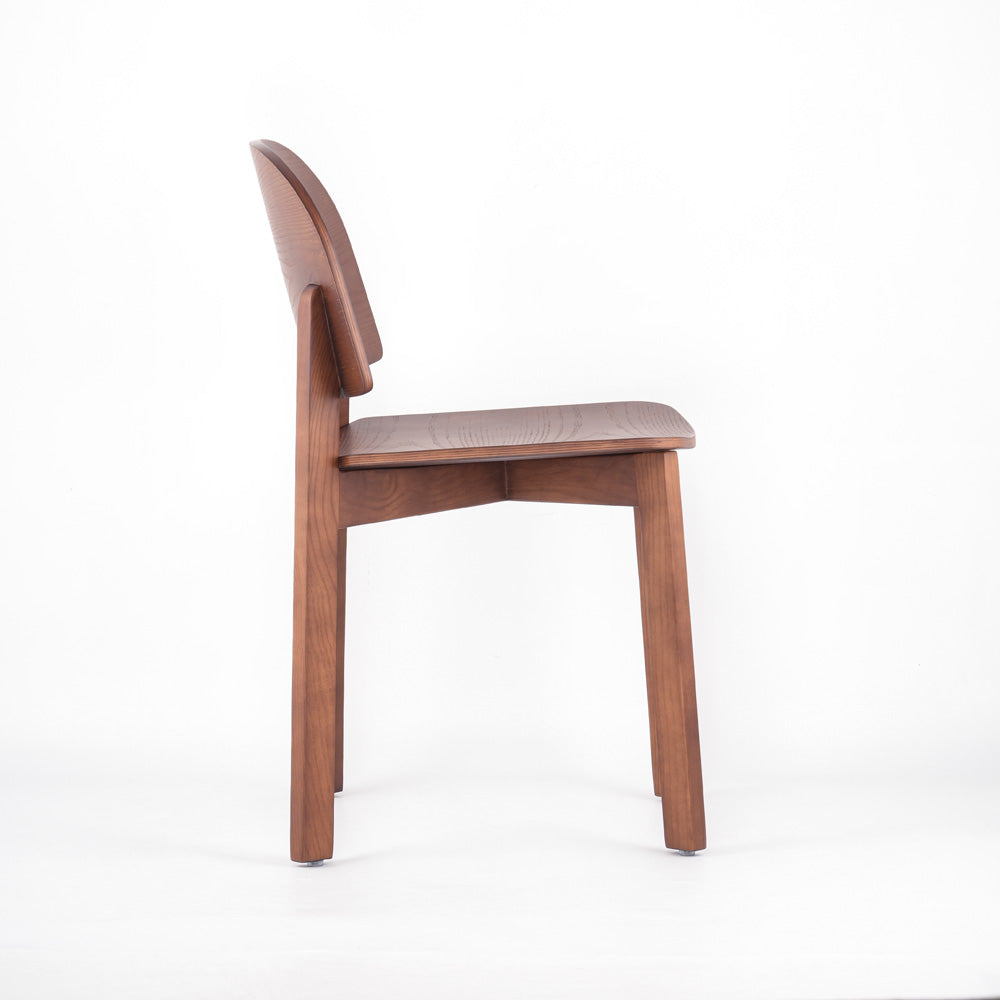 Nordic Modern Style Solid Wood Ash Dining Chair With Durable Backrest For Home Dining Living Rooms Hospitals Restaurants Schools