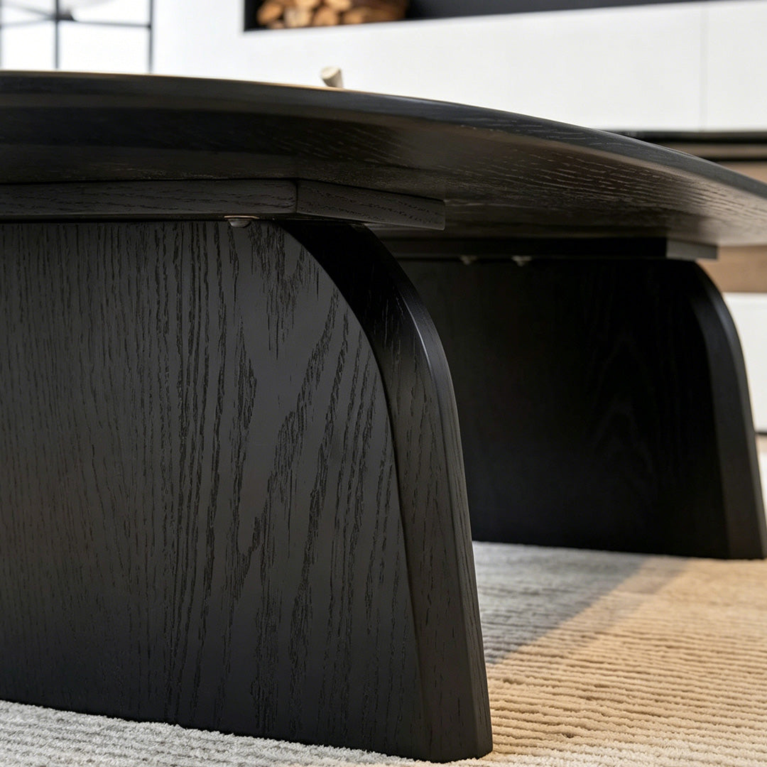Boden Black Marble Side Table