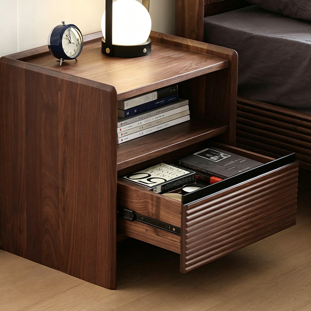 Elden Walnut Bedside Table