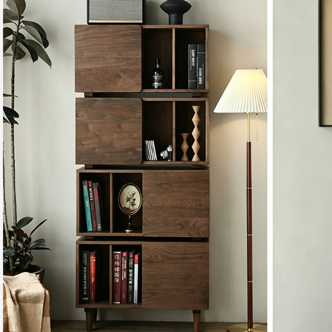 Atticus Walnut Modular Storage Cabinet