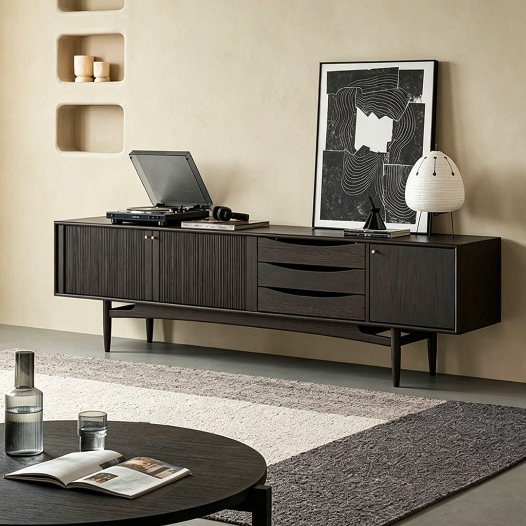 Tom Ebony Wood Sideboard