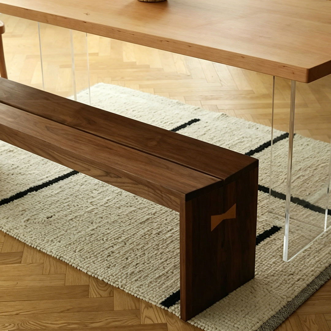 Arlo Walnut Solid Wood Bench