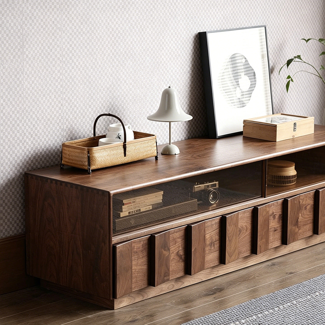 Timothy Walnut Wood Media Console