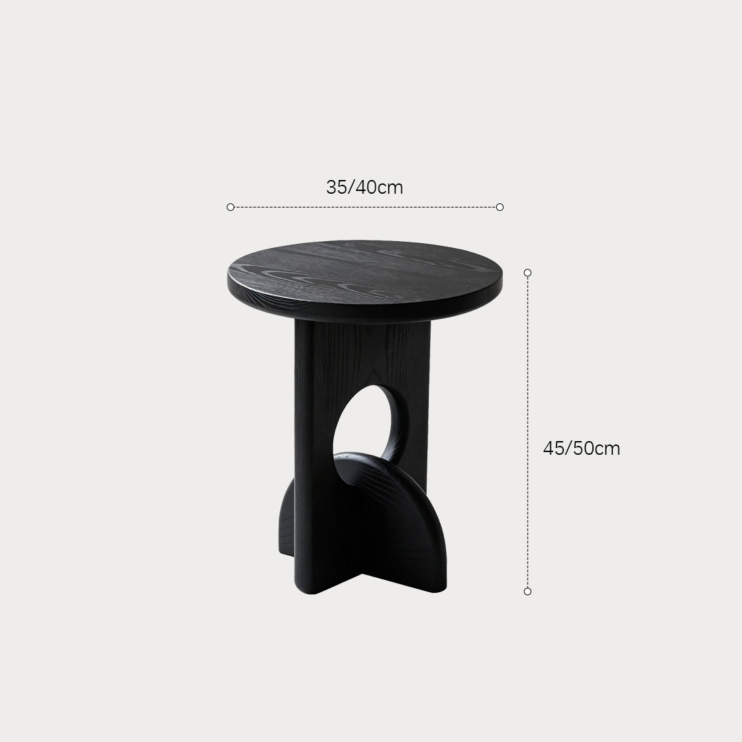 Colton Black Ash Accent Side Table
