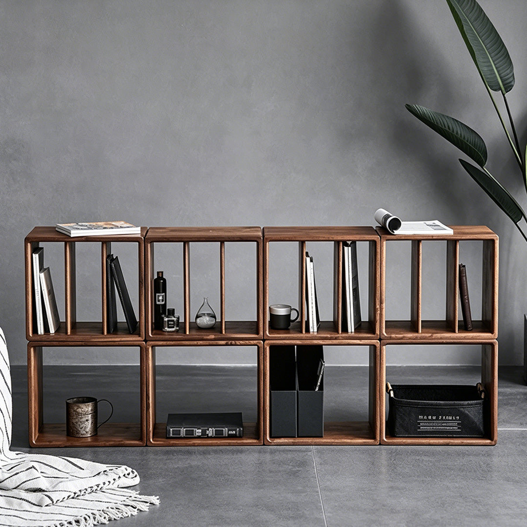 Baxter Walnut Modular Storage Cubes
