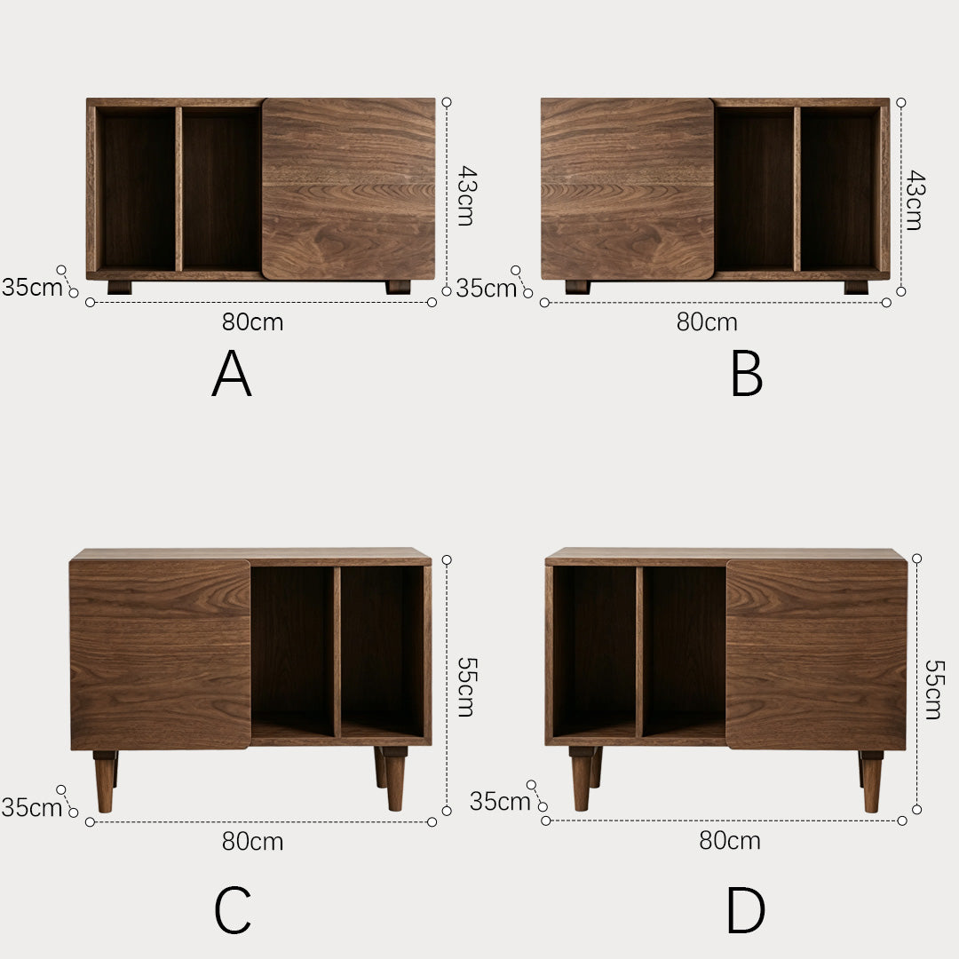 Atticus Walnut Modular Storage Cabinet