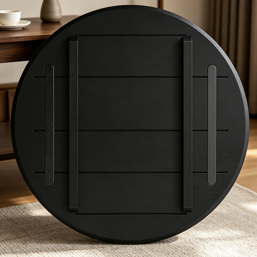 Ewan Black Wood Dining Table
